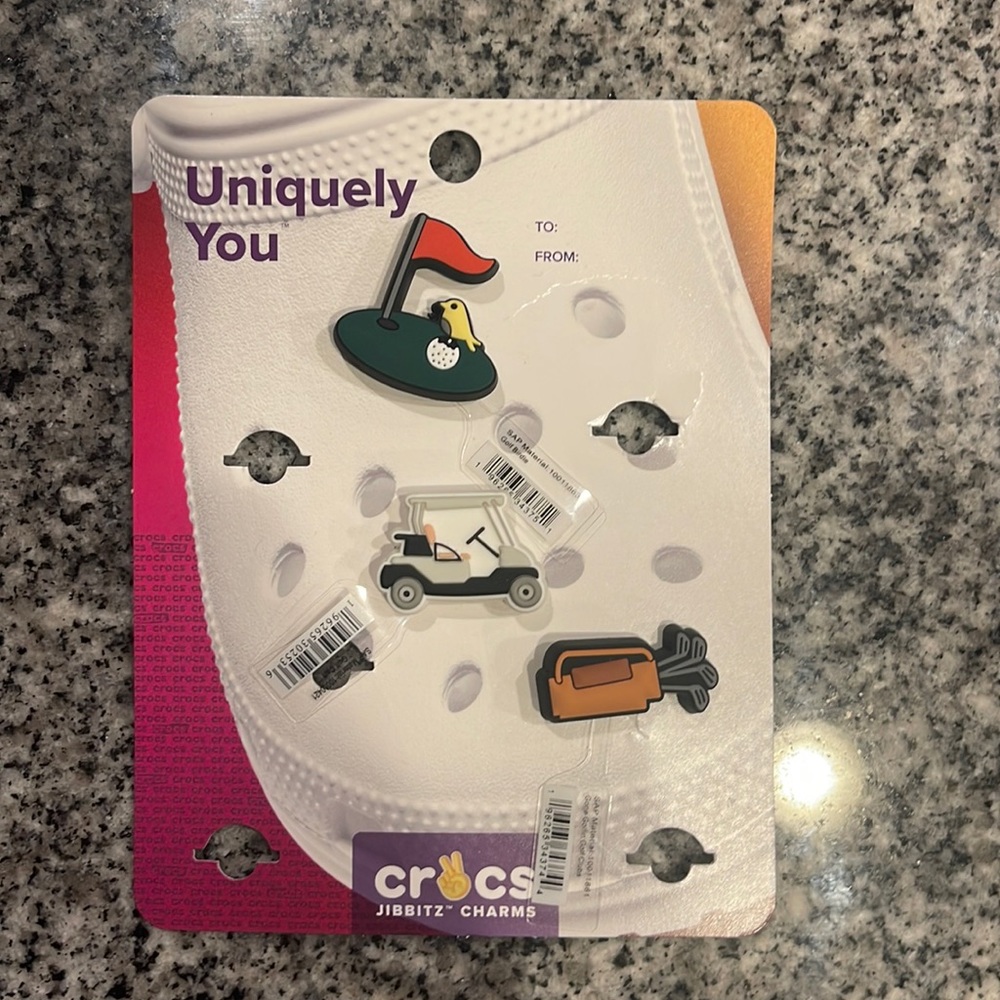 Set of 3 Golf Jibbitz - Croc